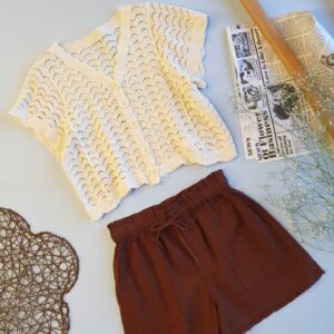 شلوارک لینن آلما 142 0002319